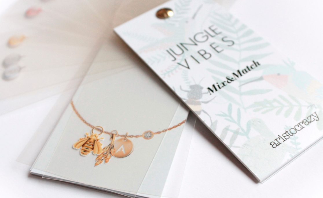 Herramienta venta tiendas aristocrazy: Pantonera Jungle Vibes- Idea creativa y ejecución por Sandra Santos