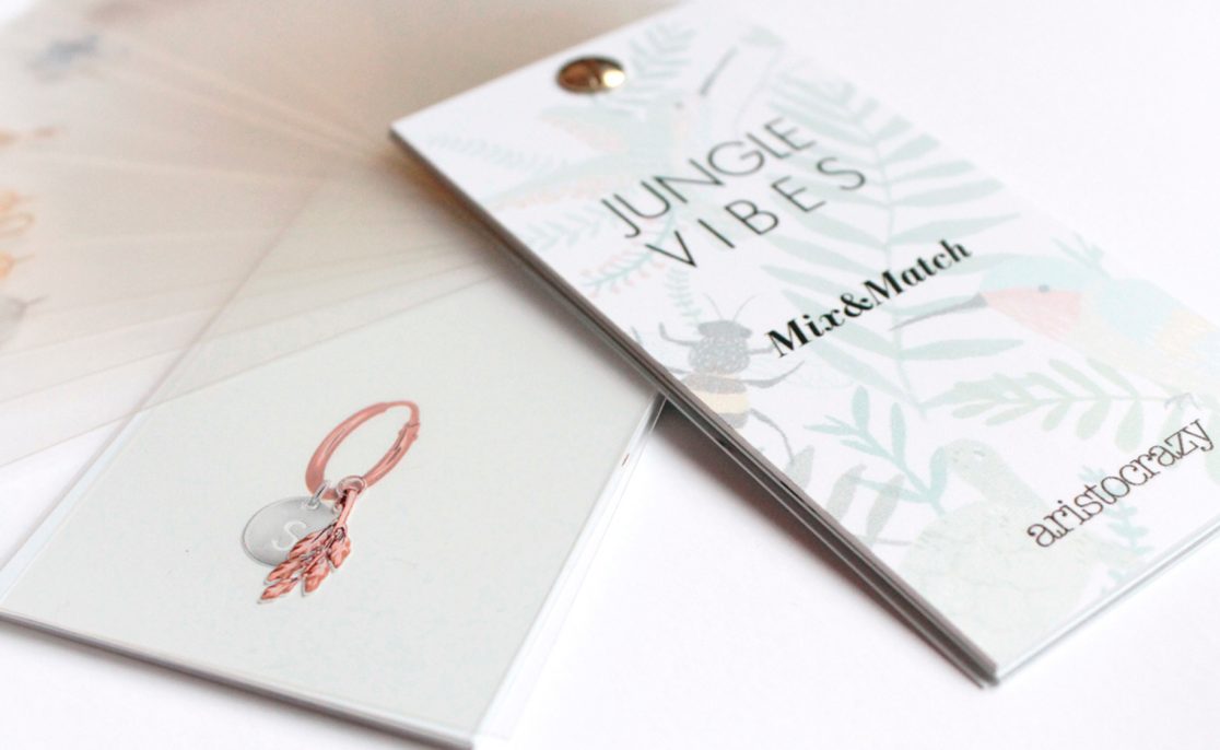 Herramienta venta tiendas aristocrazy: Pantonera Jungle Vibes- Idea creativa y ejecución por Sandra Santos