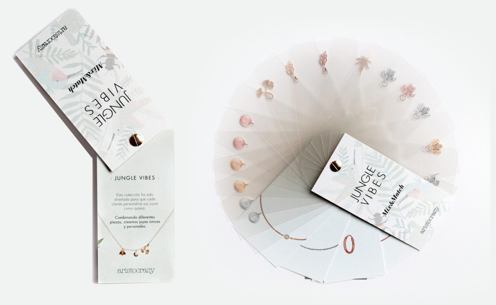 Herramienta venta tiendas aristocrazy: Pantonera Jungle Vibes- Idea creativa y ejecución por Sandra Santos