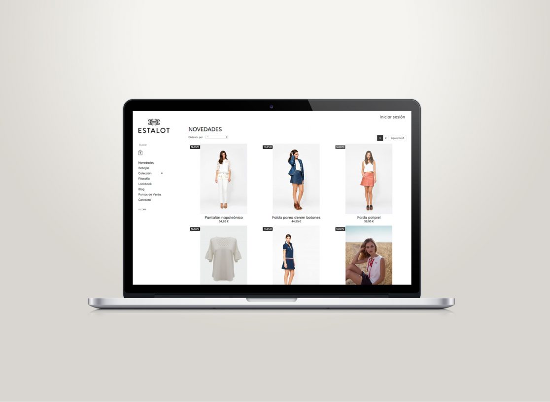 Art Direction website Estalot by Sandra Santos