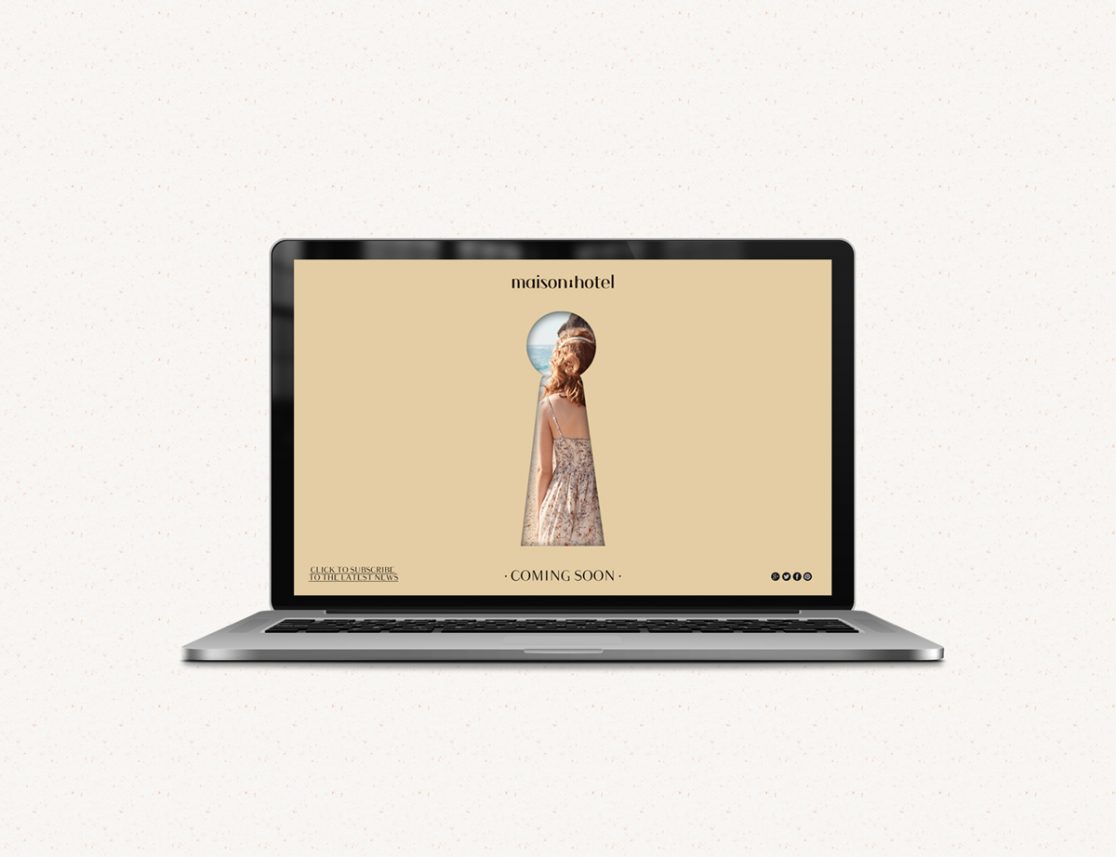 Prehome website Design for maisonhotel: maisonh.com by Sandra Santos- Fashion Branding & Art Direction