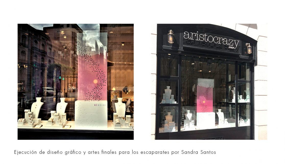 Idea creativa y concepto para vincular los escaparates de arte cinético de aristocrazy, al día de la madre