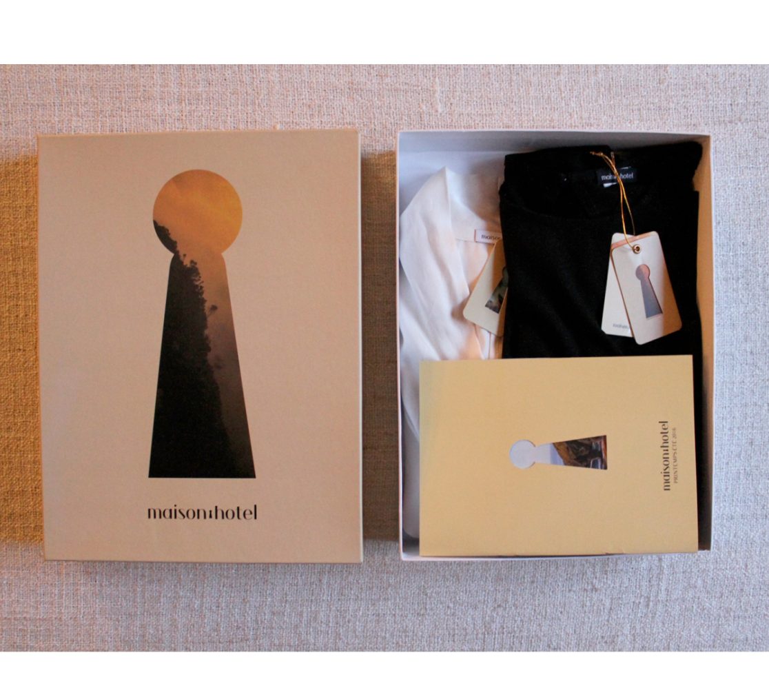 Packaging, catálogo y ropa maison hotel the brand. Fashion Branding and Art Direction: Sandra Santos Madrid 2015