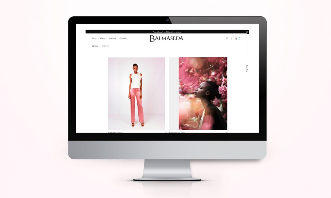 product grid balmasedaconceptstore Art Direction and web design by Sandra Santos. Madrid 2018